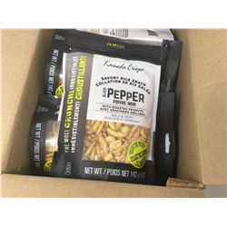 Kameda Crisps Rice Snacks with Black Pepper and Roasted Peanuts (12 x 142g)