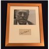 CHARLES BUKOWSKI SIGNED. (1920-1994). Autograph professionally framed.