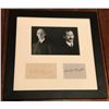 Image 1 : HISTORICAL: WRIGHT BROTHERS SIGNED (1871-1948), (1867-1912). Autographs professionally framed.