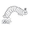 Image 1 : ART: ERIC CARLE (1929-): THE VERY HUNGRY CATERPILLAR.