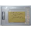 Image 1 : Jack Dempsey Autographed Card