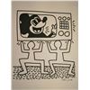 Original Keith Haring (1958-1990) drawing stamped by estate.