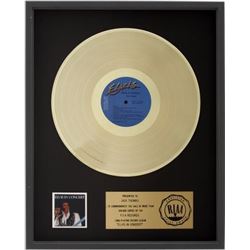 Elvis Presley Elvis in Concert RIAA Gold Album.