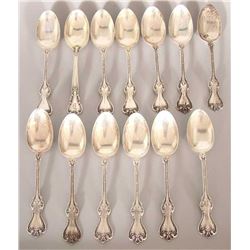 STERLING TEASPOONS MONOGRAMMED