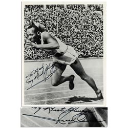 Jesse Owens signed photo.