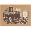 Image 1 : Banksy Morons Sepia (Screenprint signed by Banksy).