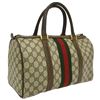 Image 1 : GUCCI GG Pattern Shelly Line Boston Hand Bag