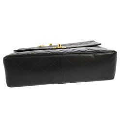 CHANEL Jumbo XL Quilted CC Chain Shoulder Bag Black