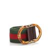 Image 1 : Gucci Web Bamboo Canvas Belt