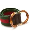 Image 5 : Gucci Web Bamboo Canvas Belt