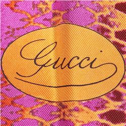 Gucci Printed Silk Scarf