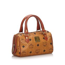 MCM Visetos Leather Handbag