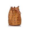 Image 1 : MCM Visetos Leather Drawstring Bucket Bag