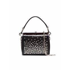 Alexander Mcqueen Studded Leather Chain Mini Box Bag