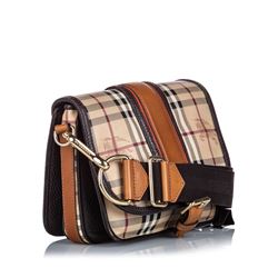 Burberry Haymarket Check Canvas Crossbody Bag