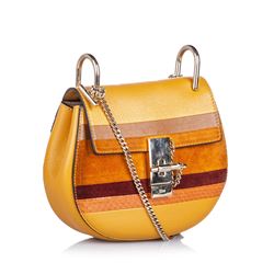 Chloe Patchwork Leather Drew Crossbody Bag