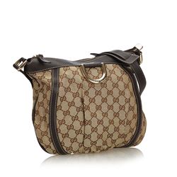 Gucci GG Canvas D-Ring Crossbody Bag