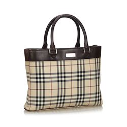 Burberry House Check Canvas Handbag