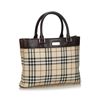 Image 1 : Burberry House Check Canvas Handbag