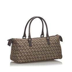 Fendi Zucchino Canvas Handbag