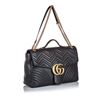 Image 1 : Gucci Leather Maxi Marmont Satchel