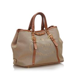 Prada Canapa Canvas Satchel