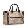 Image 1 : Prada Studded Leather Craquele Satchel