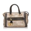 Image 2 : Prada Studded Leather Craquele Satchel