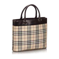 Burberry House Check Canvas Handbag