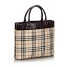 Image 1 : Burberry House Check Canvas Handbag