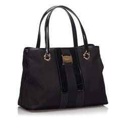 Ferragamo Vara Nylon Tote Bag