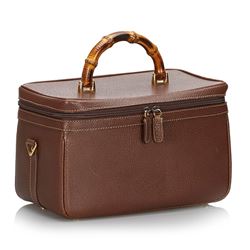 Gucci Bamboo Leather Vanity Bag