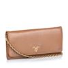 Image 1 : Prada Saffiano Leather Wallet on Chain