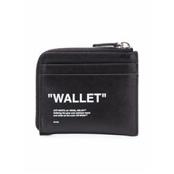 Off White Contrast Small Wallet
