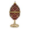 Image 2 : Faberge Inspired 5.4" Real Eggshell Royal Inspired Russian Egg with Music Box