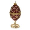 Image 3 : Faberge Inspired 5.4" Real Eggshell Royal Inspired Russian Egg with Music Box