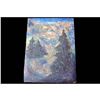 Image 5 : Oil On Board Painting Pine Trees