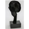 Image 3 : Bronze Metal Sculpture Hand Over Face Mask Dali Surreal Abstract Thinker Disembodied Head 15.5" x 6