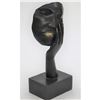 Image 6 : Bronze Metal Sculpture Hand Over Face Mask Dali Surreal Abstract Thinker Disembodied Head 15.5" x 6