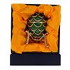 Image 6 : Faberge Inspired 2.7" Royal Inspired Pinecone Russian Egg with Clock
