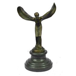 SPIRIT OF ECSTASY Rolls Royce Emblem Bronze Sculpture 12  x 8 