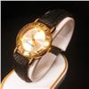 Image 1 : Ladies Milan Quartz Gold Tone Watch With Stitched