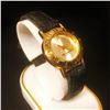 Image 2 : Ladies Milan Quartz Gold Tone Watch With Stitched
