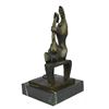 Image 9 : MOTHER & CHILD (1954) by Henry Moore Abstract Bronze Bench Sculpture 12" x 7