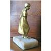 Image 4 : Vintage Cold Painted Bronze Figure of a Young Woman