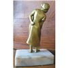 Image 5 : Vintage Cold Painted Bronze Figure of a Young Woman