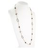 Image 2 : Designer Alexis Bittar Gold Tone Crystal 18" Station Necklace