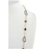 Image 3 : Designer Alexis Bittar Gold Tone Crystal 18" Station Necklace