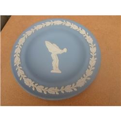 Wedgwood Blue Jasperware Rolls Royce Spirit of Ecstacy Pin Dish