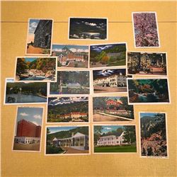 Vintage Early 20thc Travel Postcards, Hotels Inns State Parks, North Carolina Tennessee Virginia